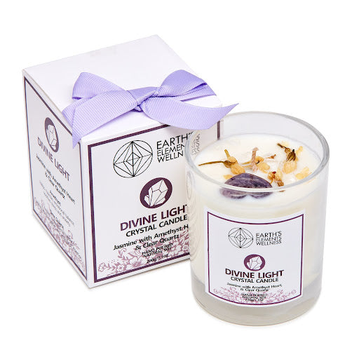 Divine Light Candle - Jasmine &amp; Amethyst