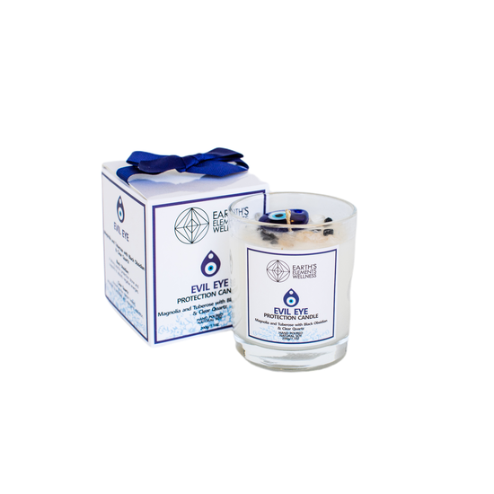 Evil Eye Crystal Candle - Magnolia &amp; Tuberose